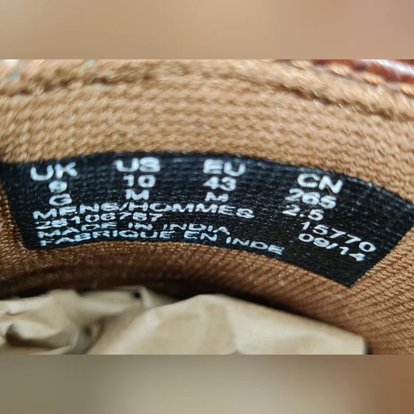 Clarks Men's Collection Sailview Step Slip On Sneaker Brown Leather Size 10 - Picture 4 of 5